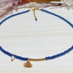 ΚΟΛΙΕ ΧΡΥΣΟ ΜΕ ΠΕΡΛΑ ΜΠΛΕ