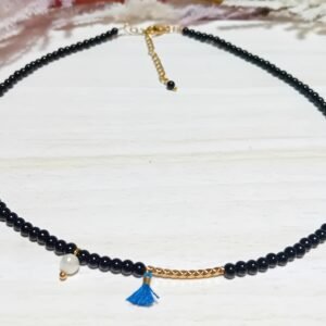 ΚΟΛΙΕ ΧΡΥΣΟ ΜΕ ΠΕΡΛΑ ΜΑΥΡΗ