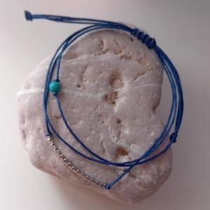 ΣΕΤ ΒΡΑΧΙΟΛΙ ΜΠΛΕ ΜΕ ΧΑΟΛΙΤΗ ΑΣΗΜΙ