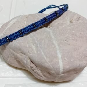 ΒΡΑΧΙΟΛΙ ΜΠΛΕ ΜΕ ΑΙΜΑΤΙΤΕΣ-ΜΑΥΡΟΥΣ