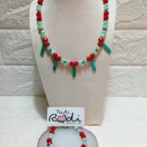 ΣΕΤ Turquoise & Crimson